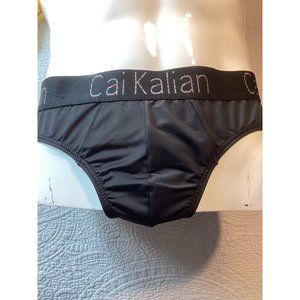 Cai Kalian Mens Sexy Sports Briefs *Black*Sissy*Pouch*Gay*New *Large